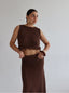 JANETTE SKIRT BROWN