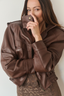 THE NOIR LEATHER CHOCOLATE JACKET