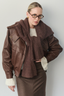 THE NOIR LEATHER CHOCOLATE JACKET