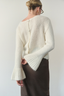 GABRIELLE ALPACA CARDIGAN ECRU
