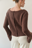 GABRIELLE ALPACA CARDIGAN CHOCOLATE