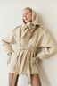 Short Wool Blazer Coat
