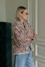 DUNKA FLOWER JACKET BURGUNDY