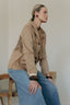 SUEDE FRINGE JACKET CAMEL