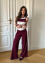 COMFY PANTS BURGUNDY