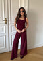 COMFY PANTS BURGUNDY