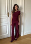COMFY PANTS BURGUNDY
