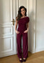 COMFY PANTS BURGUNDY