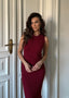 LUNA DRESS BURGUNDY