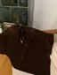 SUEDE MINI SKIRT CHOCOLATE