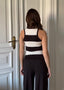 STRIPED TOP CHOCOLATE