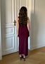 LUNA DRESS BURGUNDY