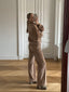 CORDUROY STRAIGHT PANTS CAPPUCCINO