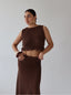 JANETTE TOP BROWN