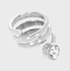 RING BIZOT STRASS ARGENT