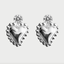 EARRINGS CHÂTELET STRASS HAUT ARGENT