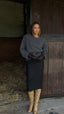 The Black Wool Skirt