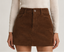 Suede Mini Skirt– Chocolate