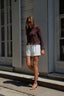 RUFFLE BROWN TOP