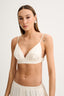 SATIN MINI TOP ECRU