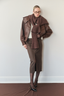 THE NOIR LEATHER CHOCOLATE JACKET