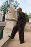 Chocolate Brown Wide-Leg Trousers
