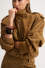OVERSIZED SUEDE BOMBER JACKET