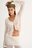 LACE RUFFLE BLOUSE