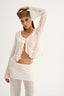 LACE RUFFLE BLOUSE