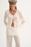 LACE RUFFLE BLOUSE