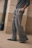 Grey Wide-Leg Trousers