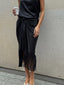 SATIN PAREO BLACK