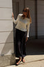 RUFFLE ECRU TOP