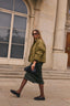 OLIVE FLEECE-LINED JACKET