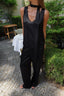 SATIN PANTS BLACK