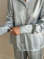 SATIN SHIRT BLUE