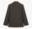 Dark Chocolate Pinstripe Oversized Blazer