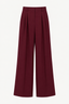 Burgundy Oversized Wool Trousers