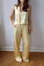 SATIN PANTS YELLOW