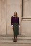 The Olive Faux Leather Skirt