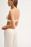 SATIN MINI TOP ECRU
