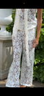 LACE WHITE PANTS