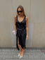 SATIN PAREO BLACK