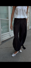 Balloon Black Pants