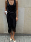 SATIN PAREO BLACK