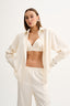 SATIN SHIRT ECRU