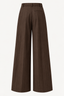 Chocolate Pinstripe Wool Trousers