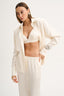 SATIN MINI TOP ECRU