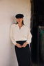 The Ivory Cashmere & Wool Polo Sweater