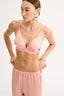 SATIN MINI TOP PEACH
